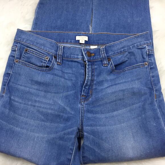 2/$30 J. Crew Factory 28 Womens Blue Stretch Skinny Ankle Denim Jeans - Picture 4 of 7